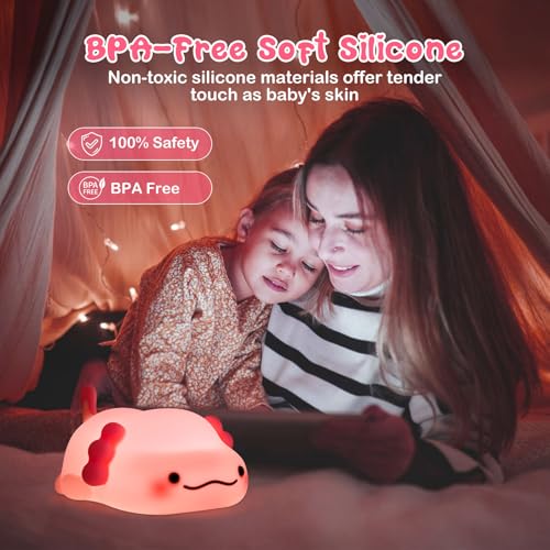 Lámpara de mesa Axolotl SeaShine recargable rosa miniatura 3