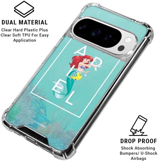 Skinit Clear Phone Case Compatible with Google Pixel 10 Pro XL - Officially Licensed Disney Princess The Little Mermaid Design