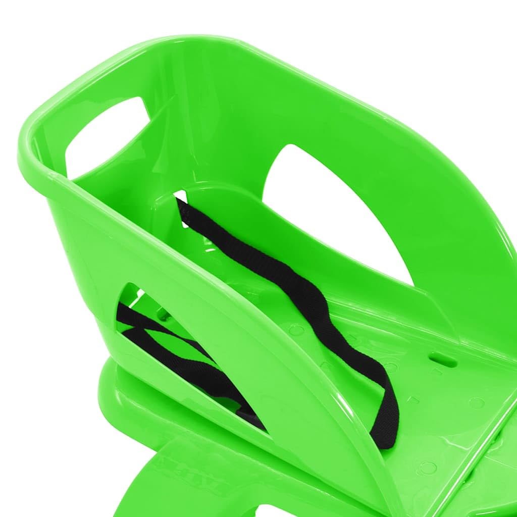 Home tools-Trineo con asiento y rueda verde 102,5x40x23cm polipropileno