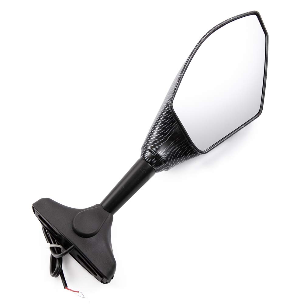Moto Rétroviseur latéral avec clignotants LED Universel pour Cruiser Street Sport Bike (B)