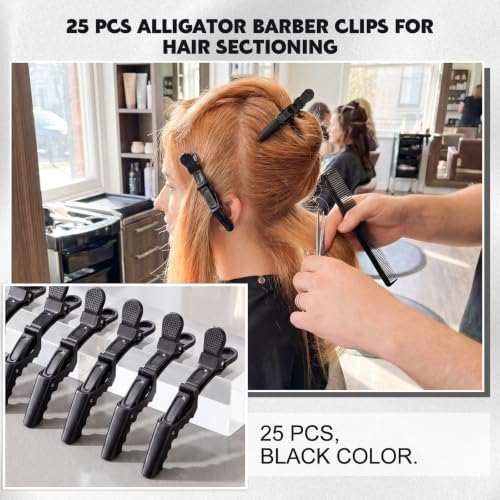 Needbrock 25 Pcs 4.5 In Alligator Hair Clips for Styling Sectioning Salon — view 4