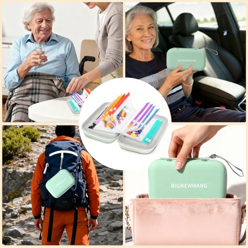 Organiseur de médicaments portable à pochettes zippées étanches pour vitamines et gélules