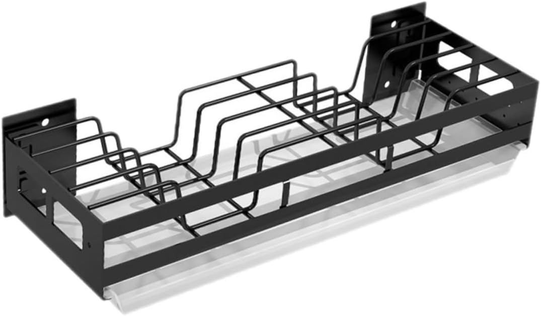 シー 多機能 キッチン収納ラック 壁掛け式 ステンレス製 収納ホルダー 黒 ダイニングラック キッチン棚 おしゃれ 整理整頓