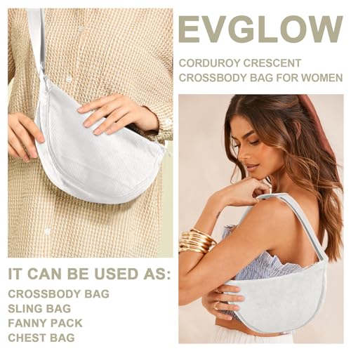 Image of Nylon Crescent Crossbody Bag for Women Purses Trendy Men,Small Travel Sling Bag Hobo