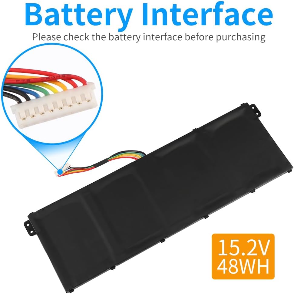 KingSener AC14B8K Laptop Battery for Acer Aspire AC14B3K A515-51 A517-51 E3-111 E5-771 ES1-131 ES1-311 ES1-331 ES1-511 ES1-512 ES1-520 ES1-521 Series Netbook Computer Batteries, 15.2V/48Wh - Image 5