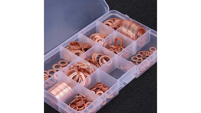Copper Washers, 280pcs 12 Sizes Automotive Motorcycle Assorted