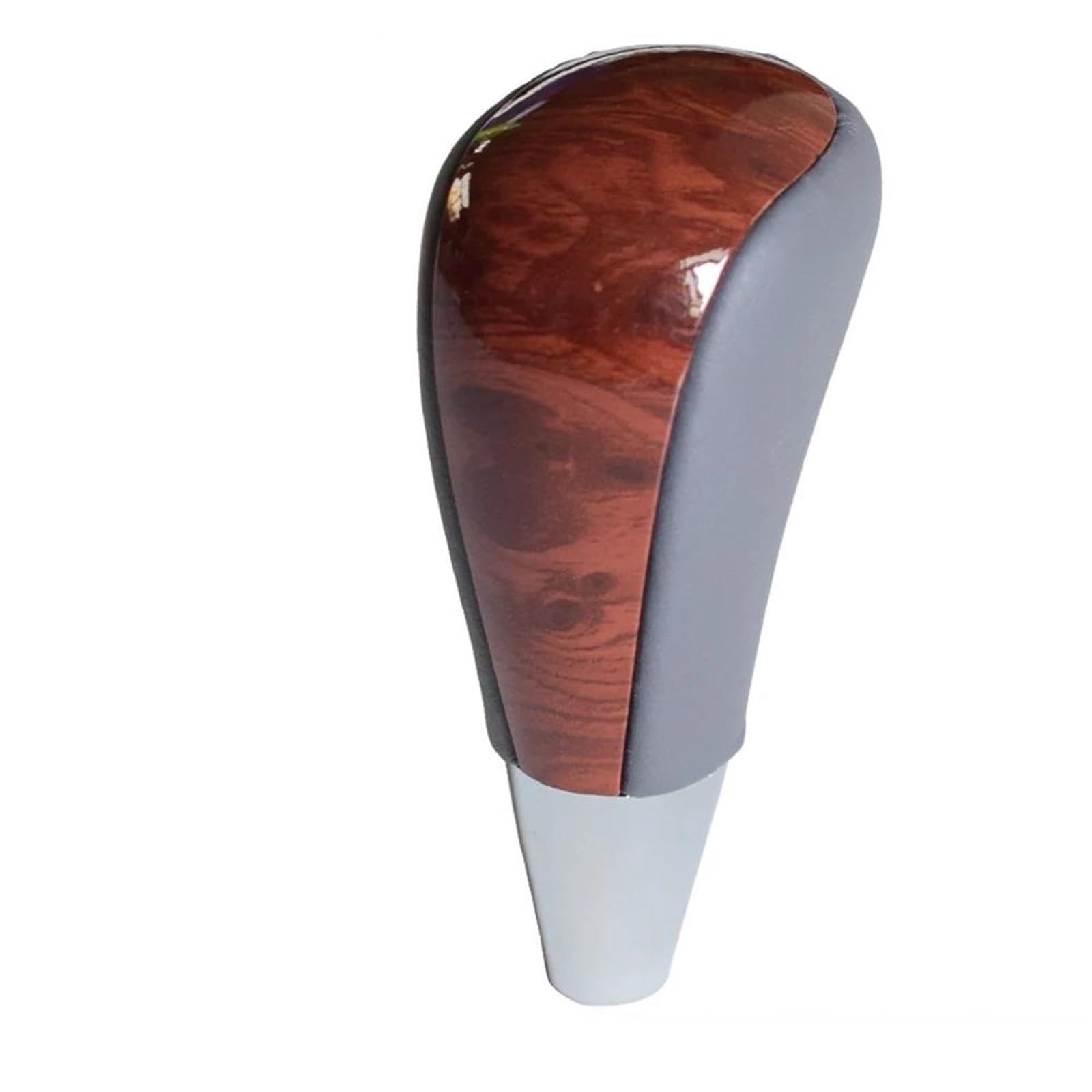 Ydxherta Wood-Grey Leather Gear Automatic Shift Lever Stick Knob For Corolla For Camry For Harrier For Fortuner Crown Walnut Leather Car Styling Spare Parts(Wood-Grey Leather)