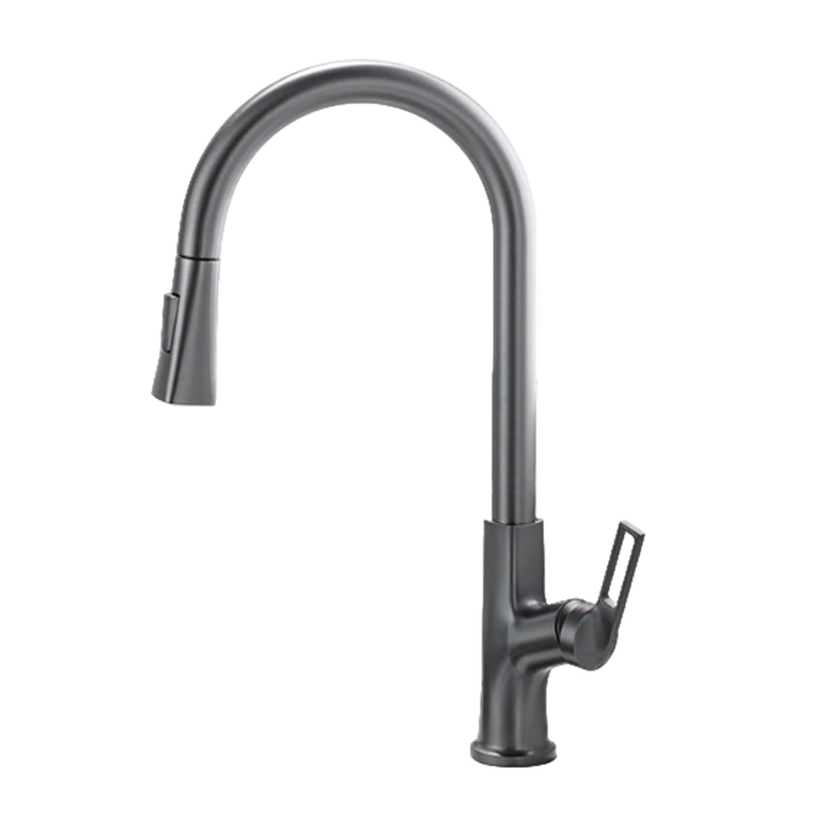 ZYCHSJXA Kitchen Tap with Pull Out Sprayer Two Water Outlet Modes 360° Swivel Spout Mixer Taps 1 Hole,Grey