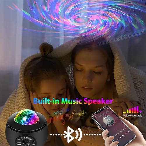 Image of USB Powered Mini Galaxy Night Light Sound-Activated LED Party Light 10ft USB Ideal for Christmas, Raves, Home Karaoke, Dance, Clubs, Bar Parties, Matte Black