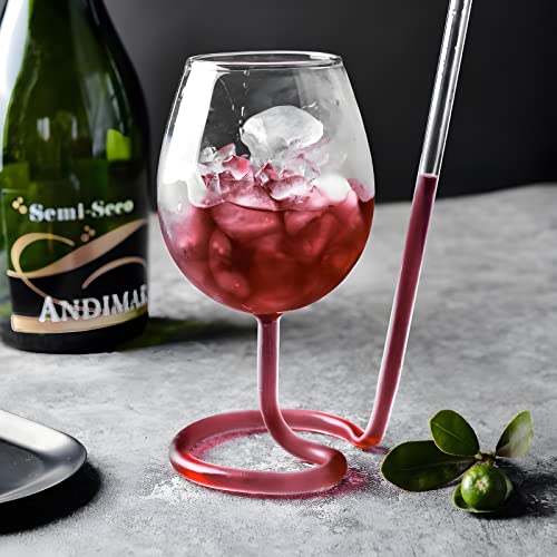 Useekril Creative Vampire Filter Red Wine Glass | Clear Juice Cup | The Wine Glass With A Straw | High Gorosilicate Glass Wine Decanter (300Ml/10Oz) #TOP3