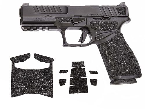 NDZ Springfield Echelon Textured Decal Grip Black Granulate 9mm - Large - NDZ Performance