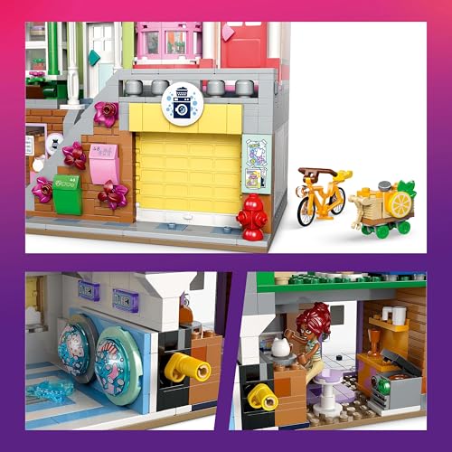 Image of LEGO Friends Heartlake City Apartments and Stores Model Kit 42670 Building Blocks Toys for 12+ Gift for Boys and Girls