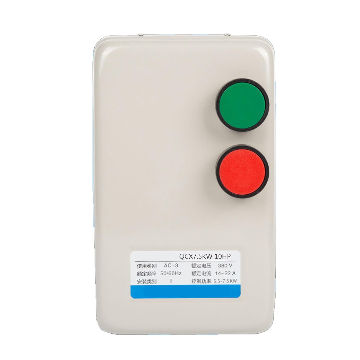 Portable Sturdy Starter for Electric Motors 7.5KW 10HP 220V Single and Three Phase Enclosures for Protective Overloads Protective Switches