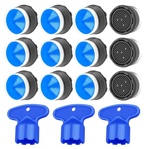 15 Stück WasserhahnLuftsprudler Set WasserhahnSieb LuftsprudlerSpritzaufsatz KüchenspüleLuftsprudler BelüftungsWasserhahnLuftsprudler LuftsprudlerEinsatz für die Meisten Wasserhähne