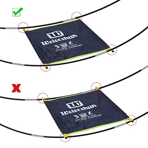 SUNBA YOUTH Badminton Net,Portable Badminton Net Set with Stand Carry Bag,Foldable Tennis Volleyball Net for Indoor Outdoor Sports, No Tools or Stakes Required