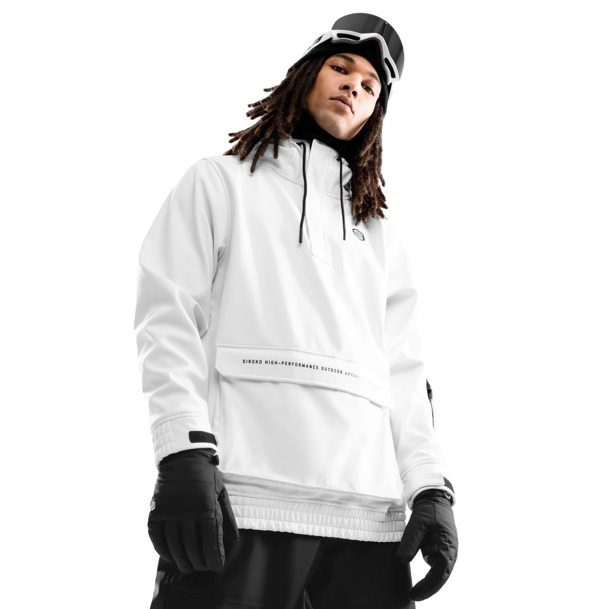SIROKO - Kurtka Snowboardowa z Kieszenią Kangurką Siroko W3 Antarctica