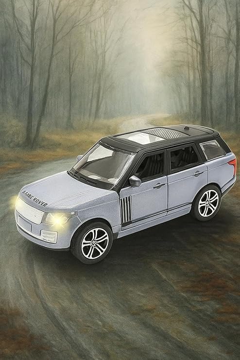 Image of U International Range Rover Diecast Car Model 1:32 Scale | Metal Pull Back SUV Toy | Openable Doors | Luxury Off-Road 4x4 Car Collectible | Birthday Gift for Kids Boys & Girls (Colour as a per Stock)