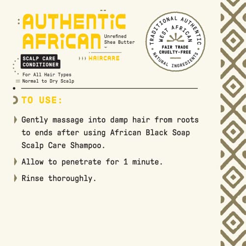 Alaffia Hair Care, Authentic African Black Soap Scalp Care Conditioner, Soothing Tea Tree & Mint - 12 Fl Oz #TOP6