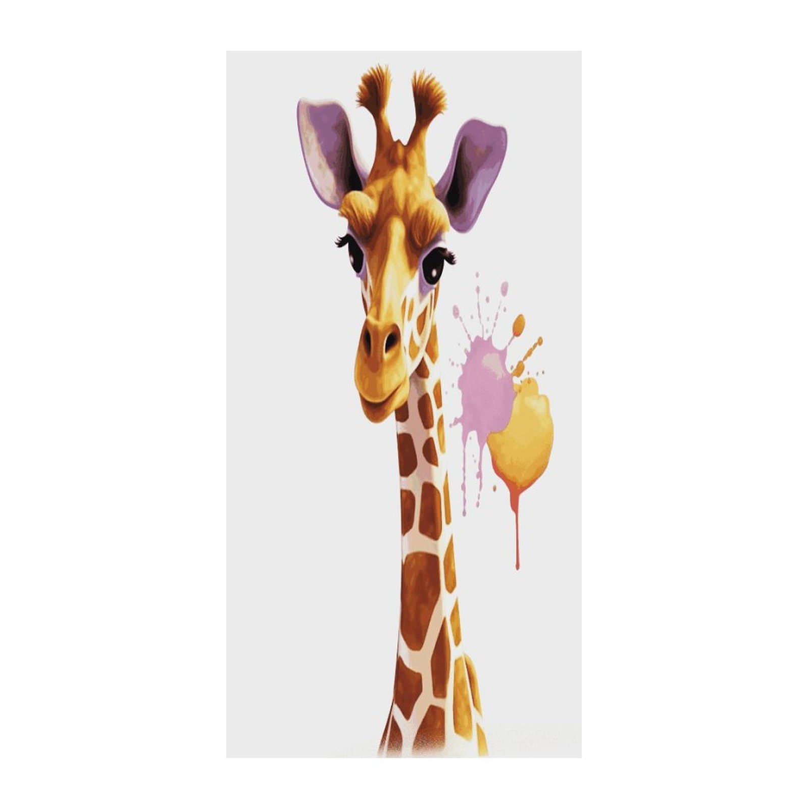 Fekiloot Style Giraffe1 Door Curtain Room Divider Curtains