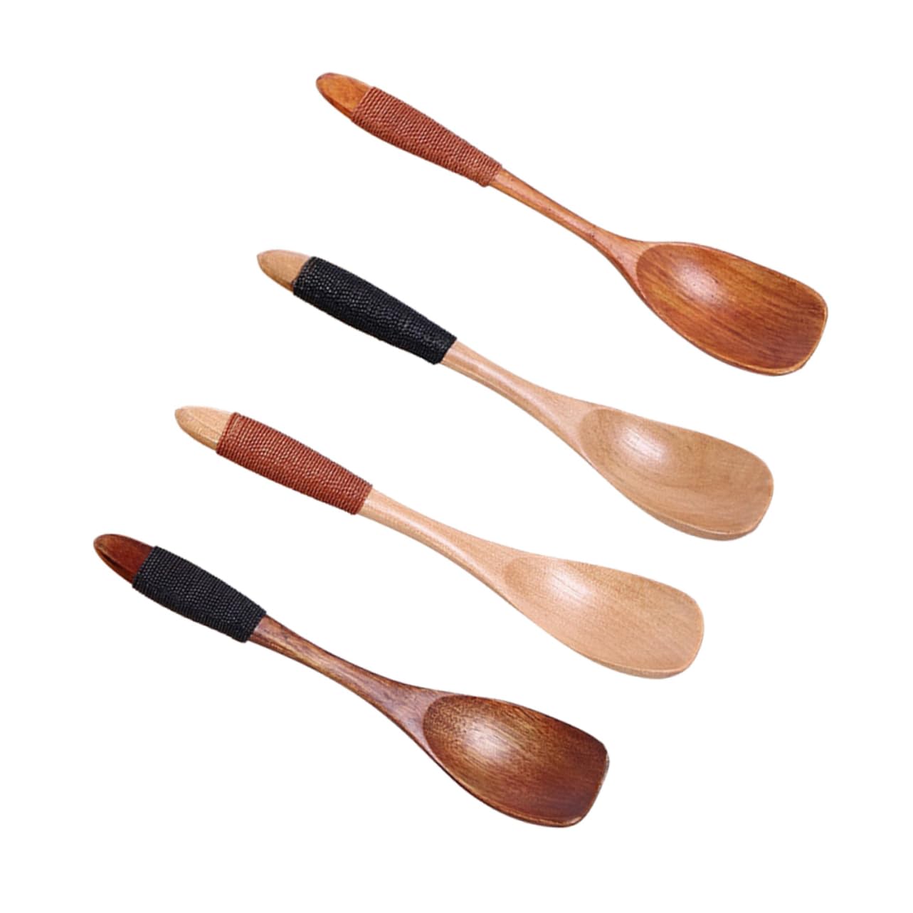 Cabilock Handmade Solid and Girls Teaspoon Set Honey Sugar Soup Spoons for Toddlers Infants