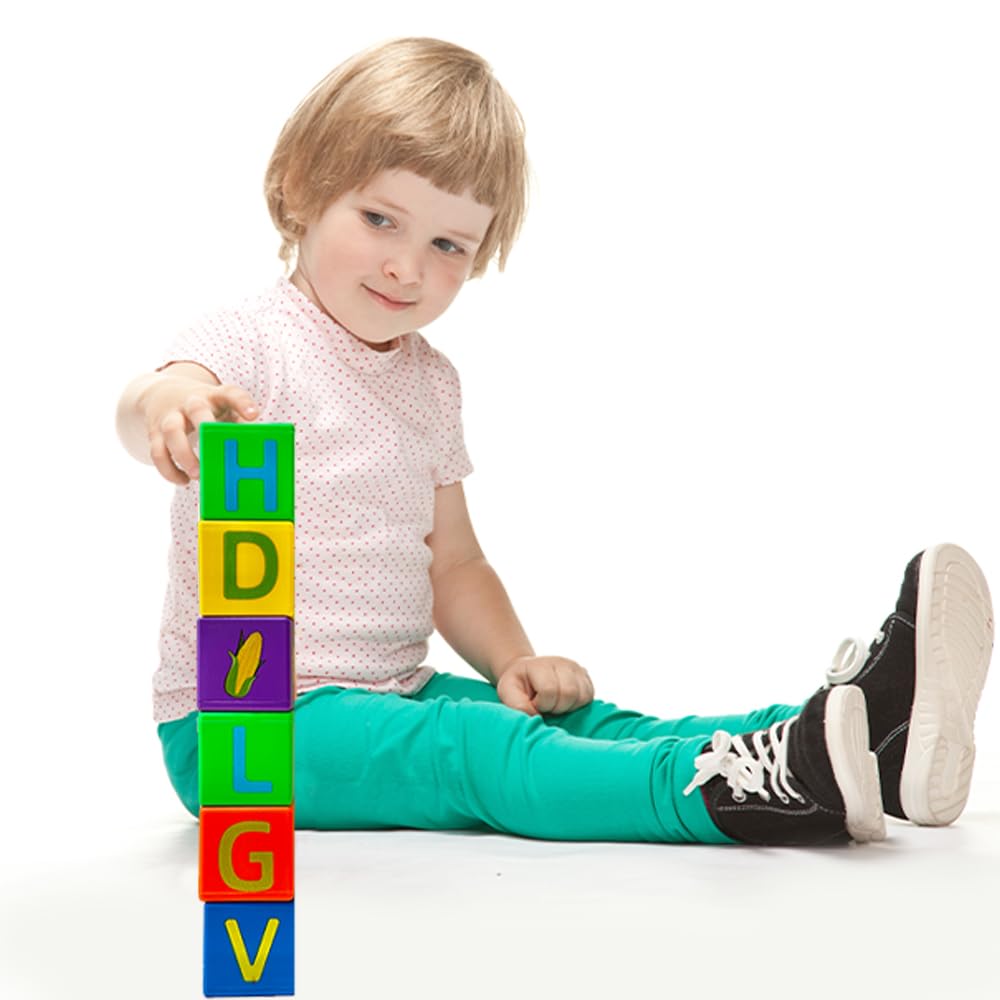 SmartBlocks: The Future Builders Set – 30 PCS Building Block Toy Kit for Toddlers with Alphabet Stacking for Kids’ Educational Learning and Development