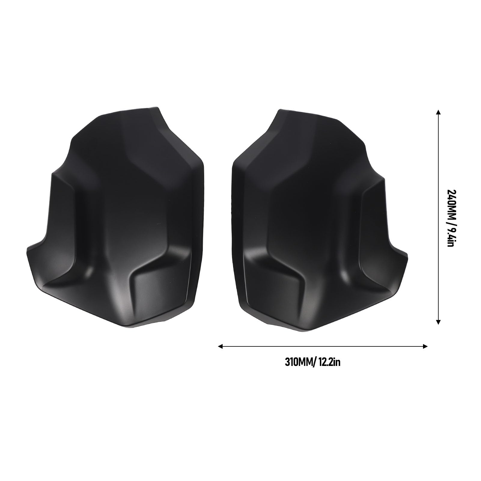 Aramox Panneau Latéral de Radiateur Avant, 2 Pièces ABS Pièces Latérales de Moto Couvercle de Protection de Radiateur Avant pour R1250 GS Adventure 2018 à 2023 2022 R1250GS ADV (Black)