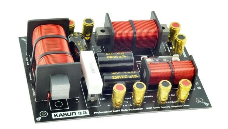 Generic 1x 350W 3 Unit Speaker Frequency Divider 3 Way Audio Crossover Filter -3988C