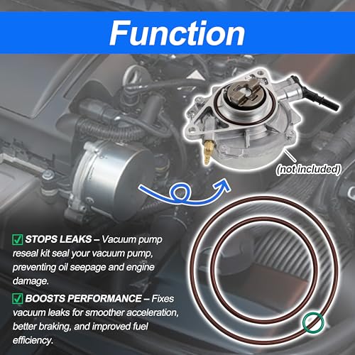 Kit de Reparación de Bomba de Vacío 7556919 Compatible con Mini Cooper 1.6L 1.6T N12/14 | Sellado para R55-R59, Reemplazo para 11667556919/11667559463/701366060, Sello sin fugas miniatura 4