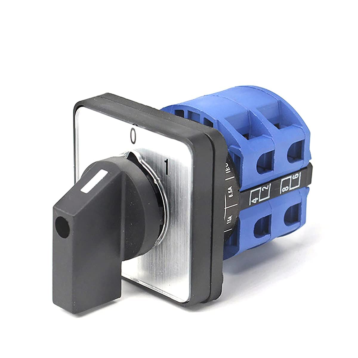 Universal Changeover Selector Switch, Power Transfer Switch, 2 Positions 8 Terminals, LW26-25 C04/2 440V 25A Motor, Water Pump Generators, Rotary Cam