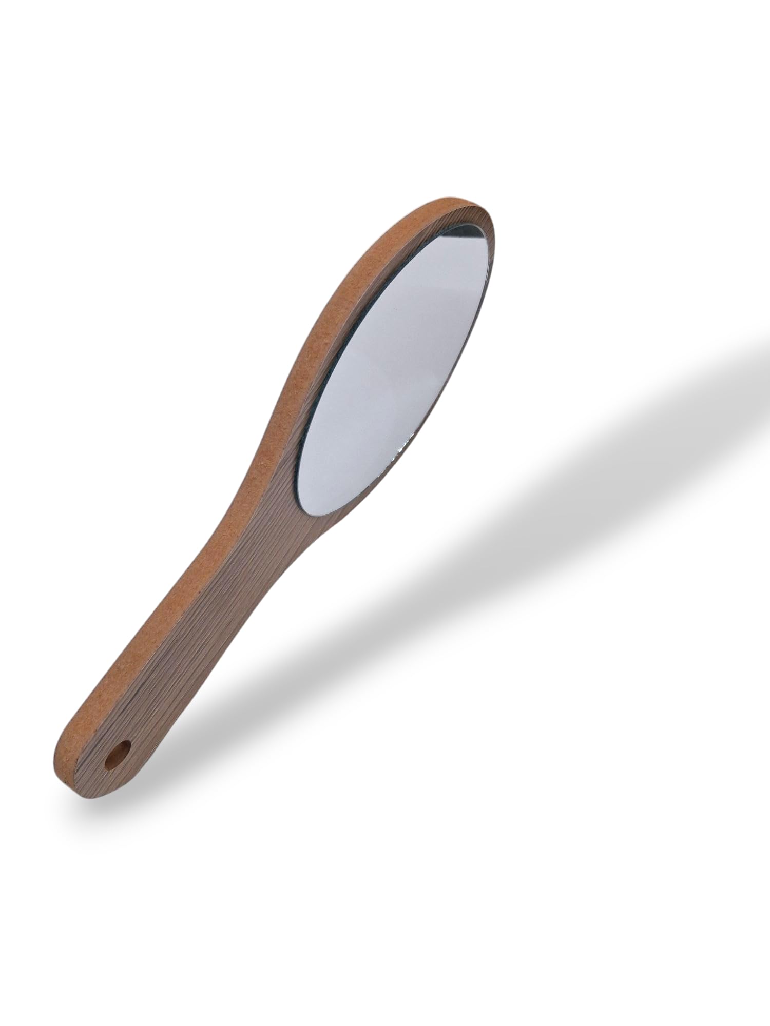 Eco-Friendly Wooden Finish Hand Mirror | Compact, Travel-Friendly, Stylish | Ideal for Daily Makeup & Professional Use (21x9 cm)-image-44