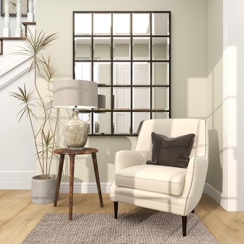 Image of VASIL MART Wooden Table with Three Legs A Modern Round Coffee Table and Side Table for Small Spaces with Pillar Coffee Table for Plants, Books, Magazines Natural