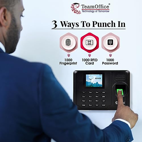 Image of Team Office Fingerprint Based Attendance Machine with Cloud Attendance Software (Fingerprint+TCP /IP)