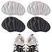 Produktbild Fersenpolster, 4 Paar Fersenschutz für Schuhe, Schwamm Fersenhalter, Selbstklebend Fersenpolster für zu Große Schuhe, Fersen Reparatur Patch für Damen und Herren(Schwarz, Beige)