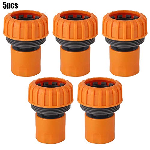Conector de Manguera de PláStico, 5 Piezas Conector de TuberíA de Agua PP de 1 Pulgada, Arandela RáPida Spayer Acoplador de Manguera Piezas de Manguera de JardíN, Durable y Resistente