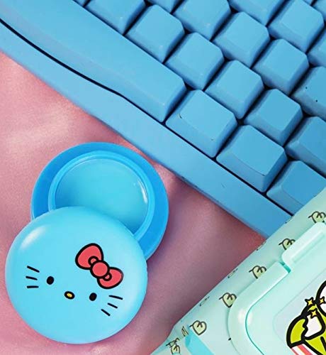 The Crème Shop x Sanrio Hello Kitty Macaron Lip Balm (Hello Kitty Cool As Mint) Korean Cute Scented Pocket Portable Soothing Advanced Must-Have on-The-go