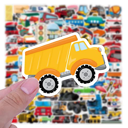 Transportation Vehicle Truck Stickers For Kids Boys, Vinyl Stickers Waterproof, 100 Pack, Party Favors And Supplies, (Construction Truck, Airplane, Train, Helicopter, Car, Boat, Motorcycle, Tractor, School Bus, Firetruck, Rocket, Ambulance, And More.) #TOP2