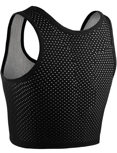 XUJI Chest Binder FTM Transgender Zip Up Binder Breathable Breast Cool Fabric Tank Top2