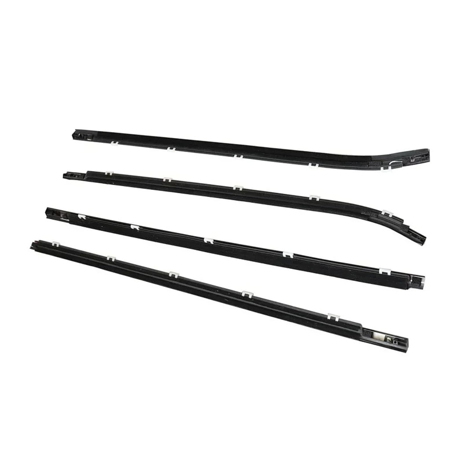 Uussup One Color Rubber Seal Weather Stripping 4Pcs Car Window Glass Seal Moulding Trim For Hyundai For I30 2008 2009 2010 2011