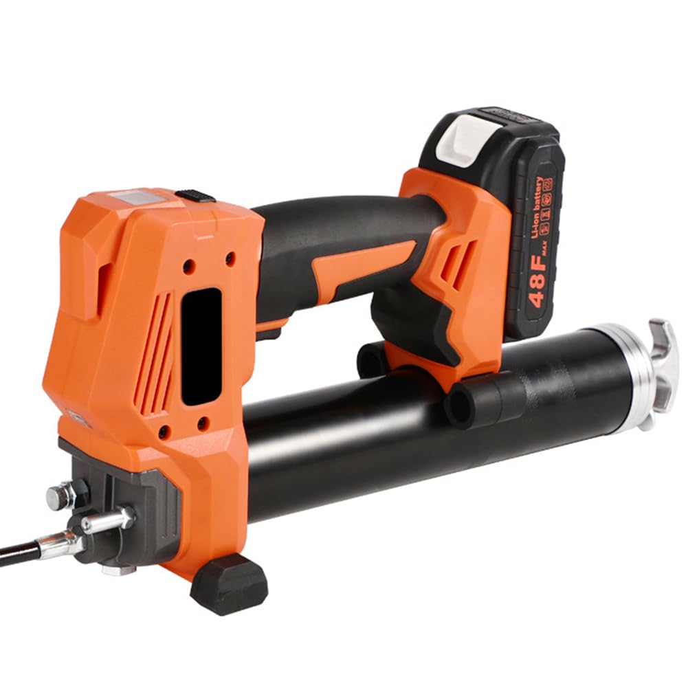Pistola Engrasadora Eléctrica Inalámbrica, Pistolas Engrasadoras Inalámbricas Profesionales De Alta Presión Con 2 Baterías, Salida De Aceite 145g/min, Para Aplicar Lubricación En Vehículos Y Máquinas