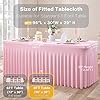 Outpain Black Spandex Tablecloth For 8 Foot Rectangle Tables, 8 Pack Black Fitted Table Cloths 8ft Stretchy Banquet Table Clothes Cover Desk Skirt For Birthday Wedding Parties Baby Shower - View #7