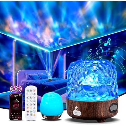 SUPPOU Wave Galaxy Projector with Remote Control Cover