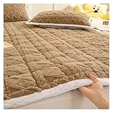 MZSKLW Atmungsaktive Matratzenauflage für den Winter, Plüsch, weiche Aufsätze, Schlafsaal, Einzelbett, Doppelbett, Tagesdecke, Zuhause, rutschfest, dünn gefaltet, Tatami-Matte (Farbe 08, 200 x 220 cm