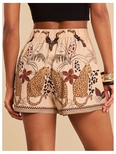 Image of SweatyRocks Women's Boho Mini Skirts Floral Shorts Tie Side Wrap Skorts