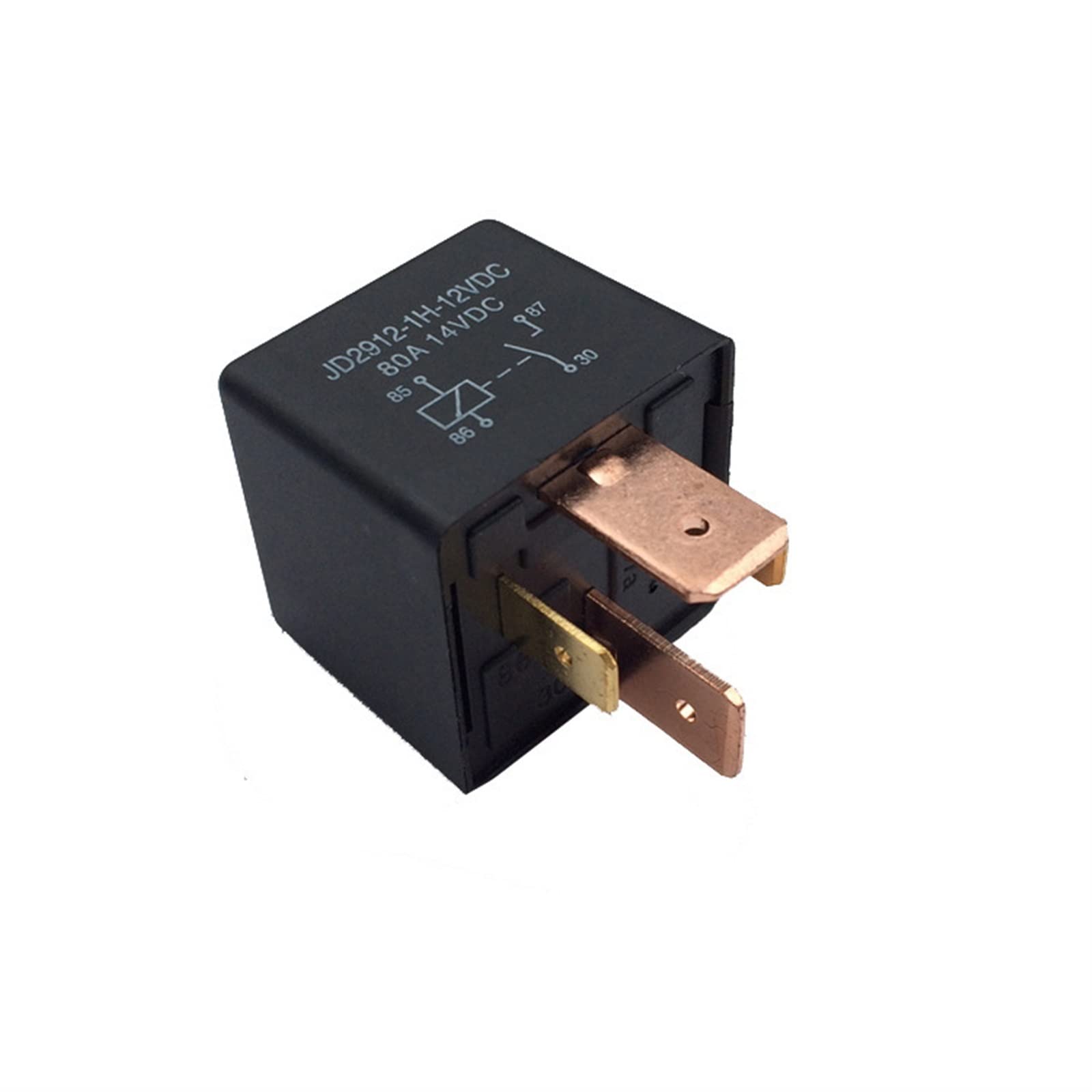 Piezas electrónicas Relé de coche 2PC JD1914 80A con relé de cargador de coche eléctrico de diodo PR80A12V- Piezas de recambio