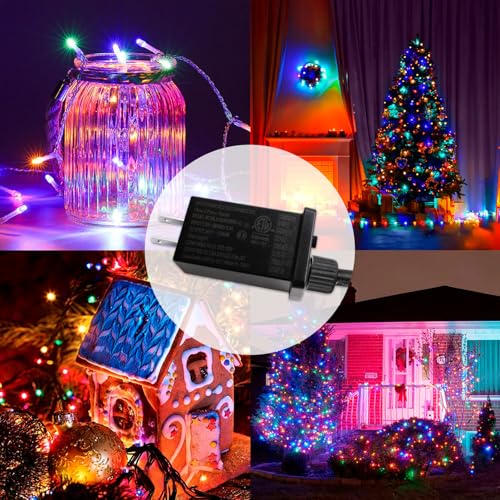 Image of 24V 6W LED Power Supply - Low Voltage Transformer Class 2 Waterproof IP44 Seasonal Use Driver US Plug 8 Modes Adapter for String Light, Projector Light, Lawn Lamp (1)