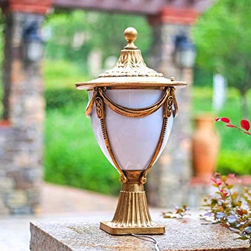 Lampe pilier étanche extérieure E27 et applique murale rétro pour jardin - 5