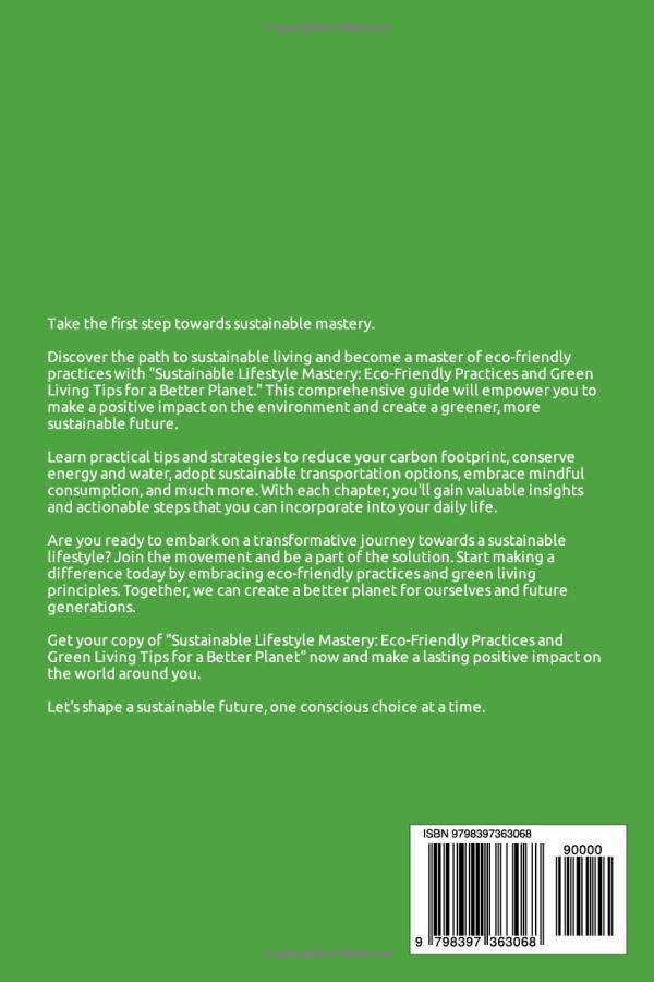 Miniatura 2 de The Sustainable Lifestyle Mastery Eco-Friendly Practices and Green Living Tips for a Better Planet