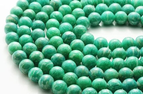 Amazon.co.jp: アマゾナイト (ロシア産) 8mm 【穴あり一粒売りビーズ