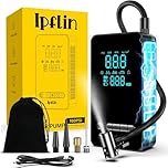 Ipflin Tyre Inflator Cordles Compressor - Portable Electric Bike Pump 150 PSI with Digital Display,Rechargeable Tyre Accessories for Car,Bike and Motorbike with Pressure Gauge and LED Light,Upgarde