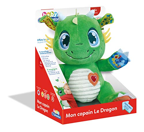 Clementoni 52506 Mon Copain Le Dragon Peluche interactif Jouet bébé Version française et Plus - vue 4